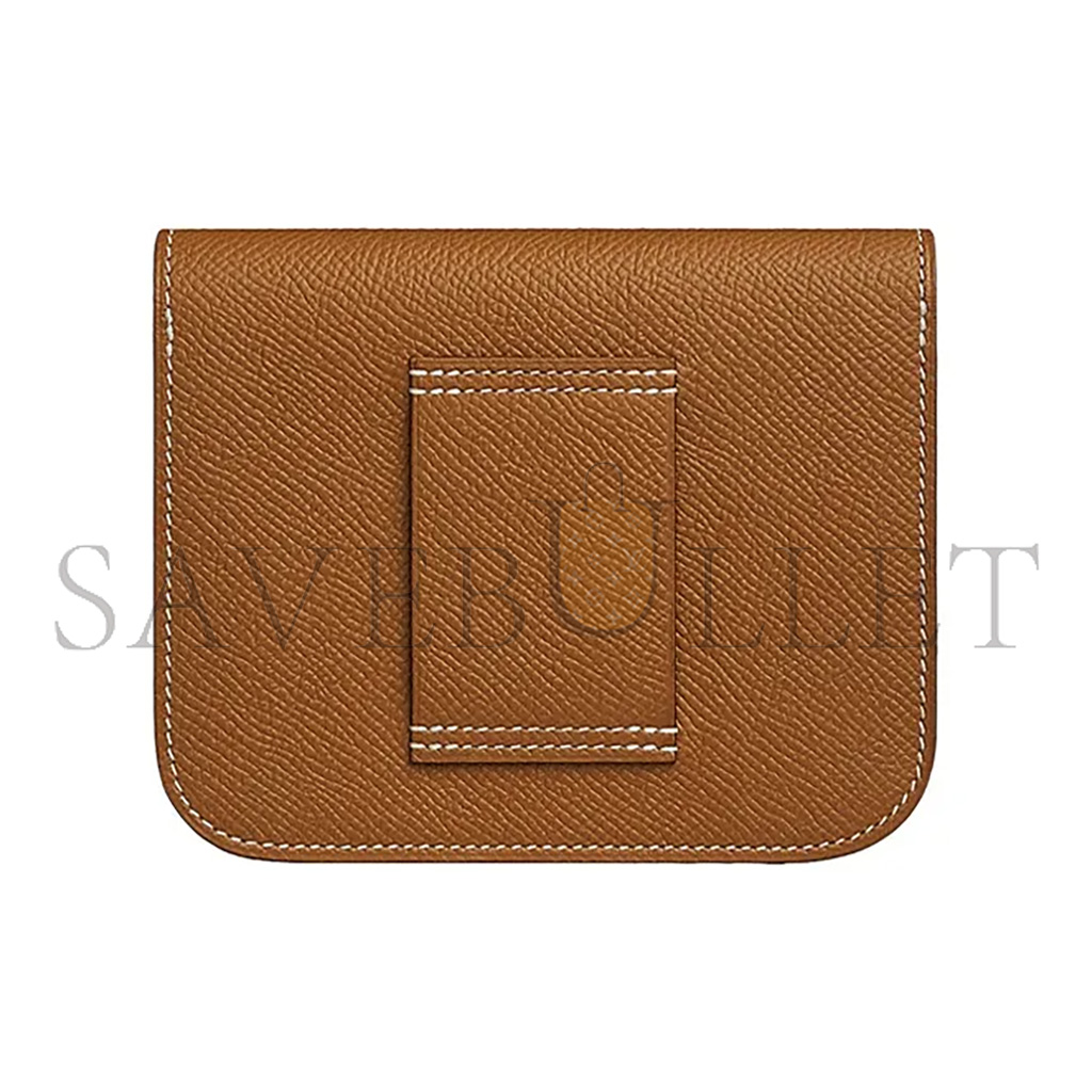H**mes master constance slim wallet epsom h082060ck37(12.4*10.2*3cm)